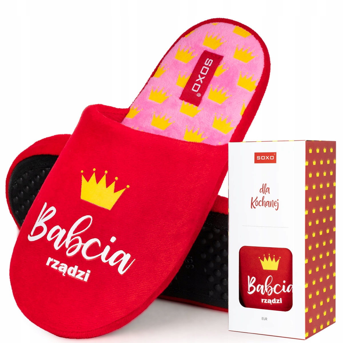 

Ciepłe Kapcie Damskie Soxo Na Dzień Babci