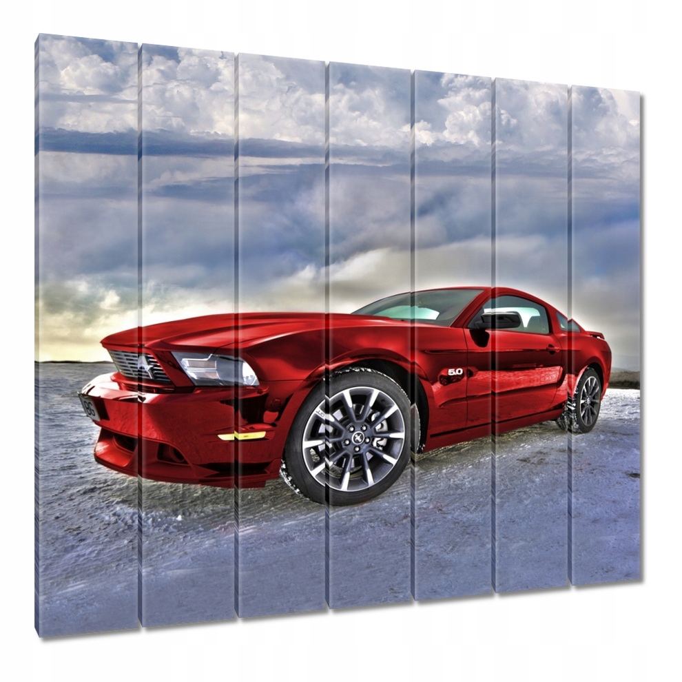 Obraz 210x195 Czerwony Ford Mustang