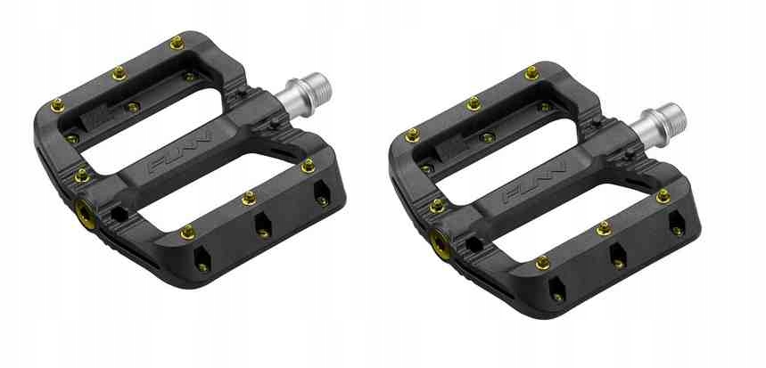 Funn Platformové pedály Black Magic žluté piny