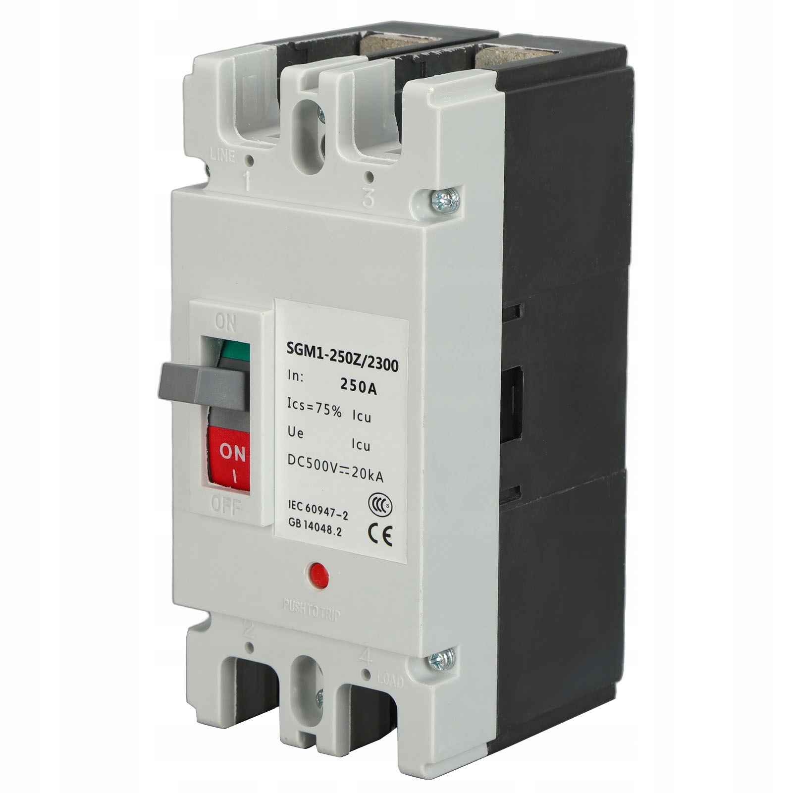 Wyłącznik obwodu 2P MCCB Solar Battery Protection Typ samochodu Niezdefiniowany