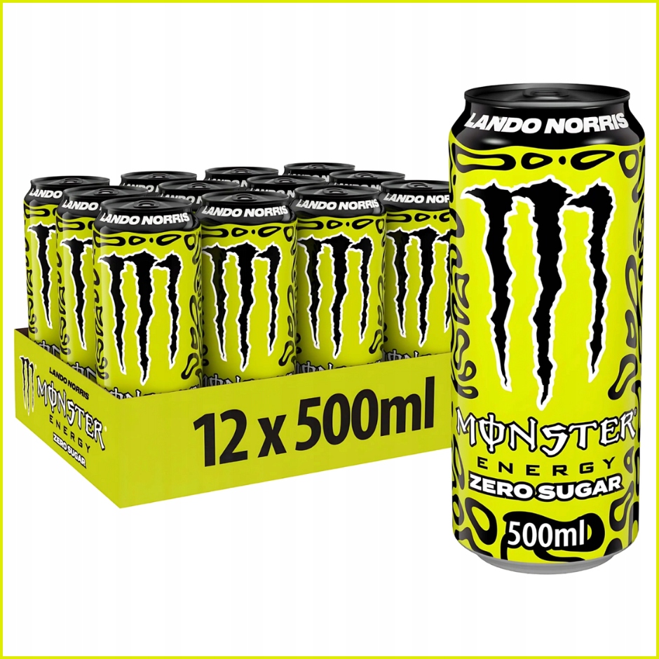 12 x Monster Energy Lando Norris Zero Energetický nápoj Energetický 500 ml