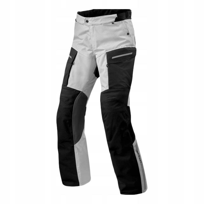 Motocyklové nohavice Revit Offtrack 2 H2O Black/silver čierna strieborná