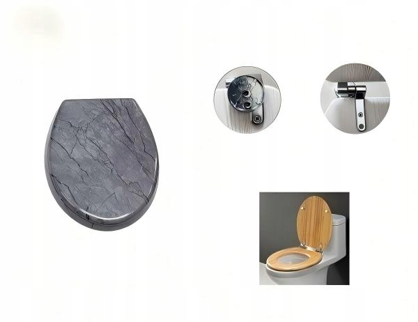 Wc sedátko Mdf 18" – víko Wc s kovovými panty