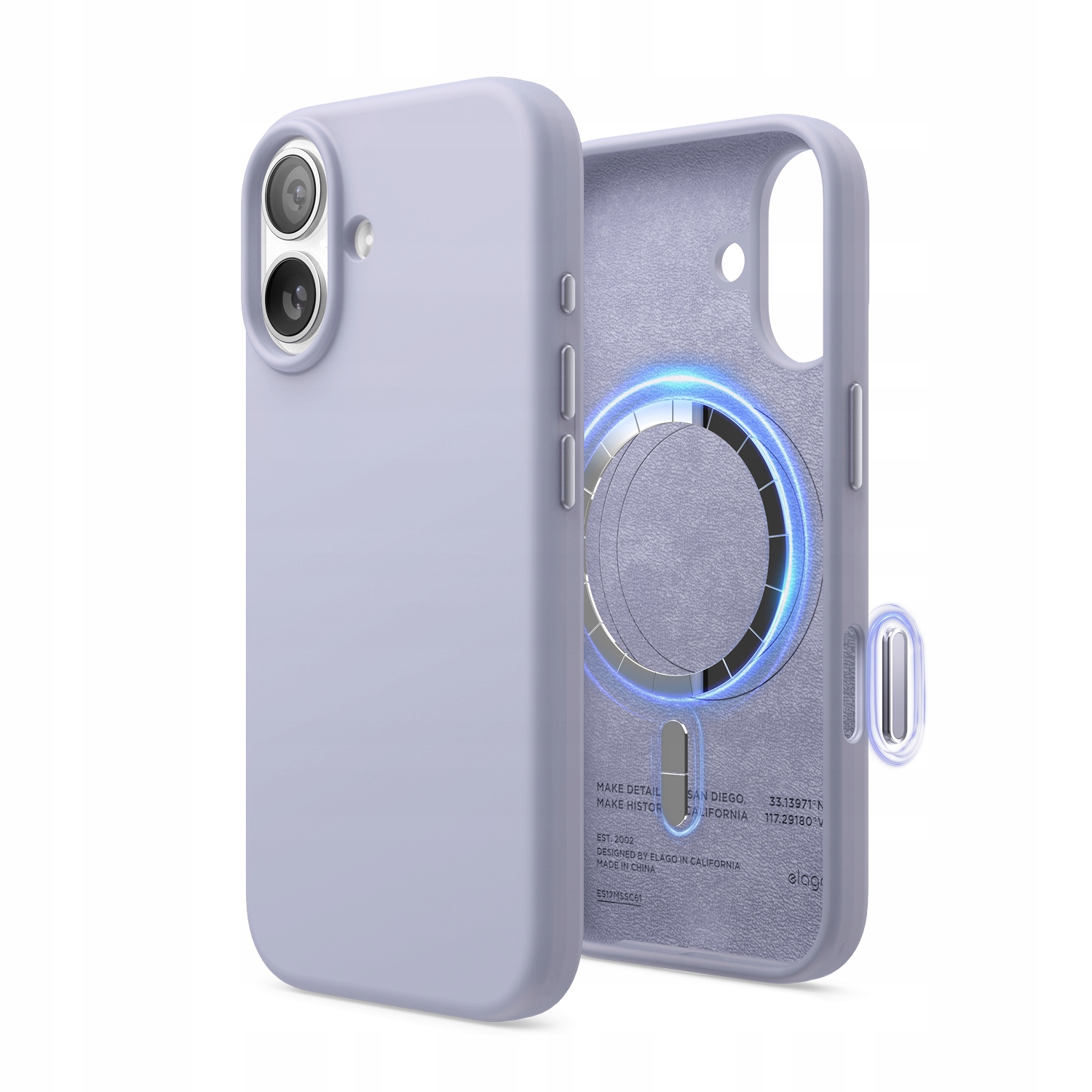 Silikonové Pouzdro s MagSafe Elago pro iPhone 17 Purple