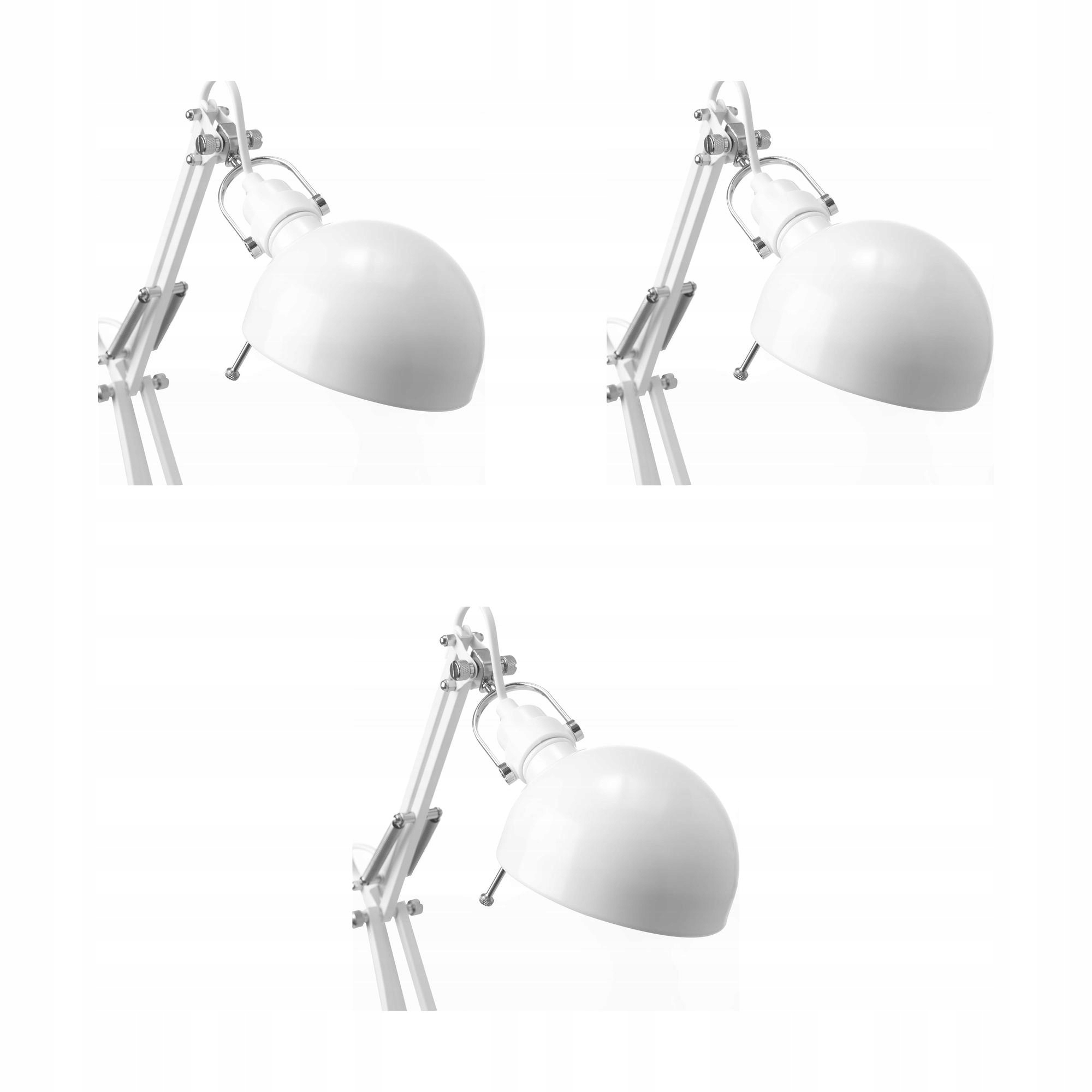 3 ks Stolní lampa Forsa bílá, nastavitelné rameno, moderní design