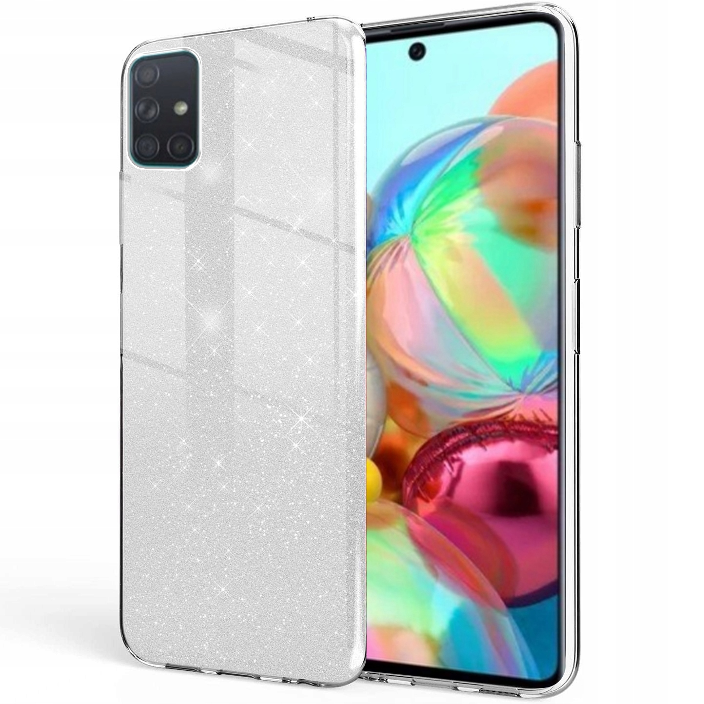 

Etui na Samsung Galaxy A71 Brokat Case Szkło