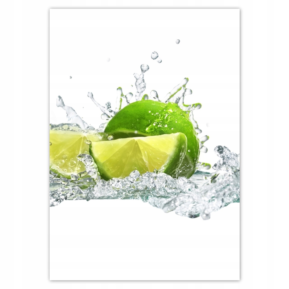 

Naklejki 70x100 Limonka chlupiąca woda