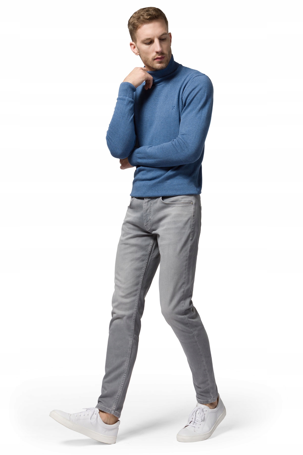 

Jeansy Męskie Szare Slim Fit Próchnik PM1 W36/L32