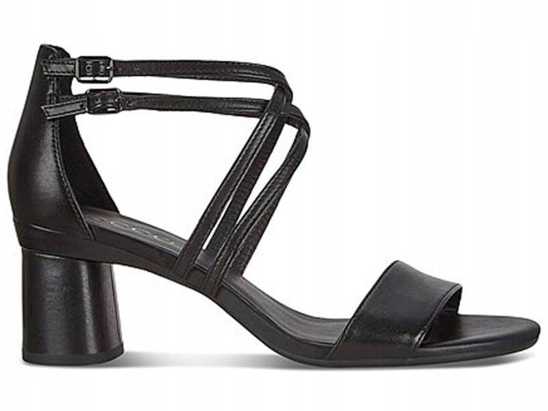 Ecco Elevate 65 Dámské sandály černé, kůže 36