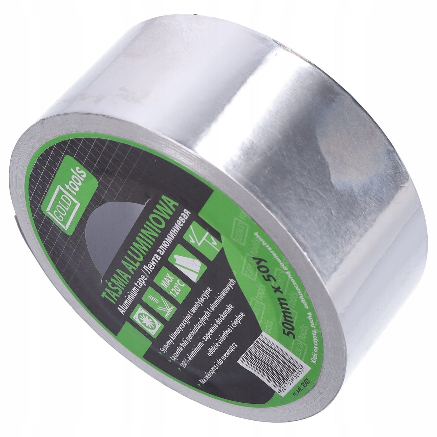 TAŚMA ALUMINIOWA SAMOPRZYLEPNA 48/45 -30° do 120°C Kod producenta 2007