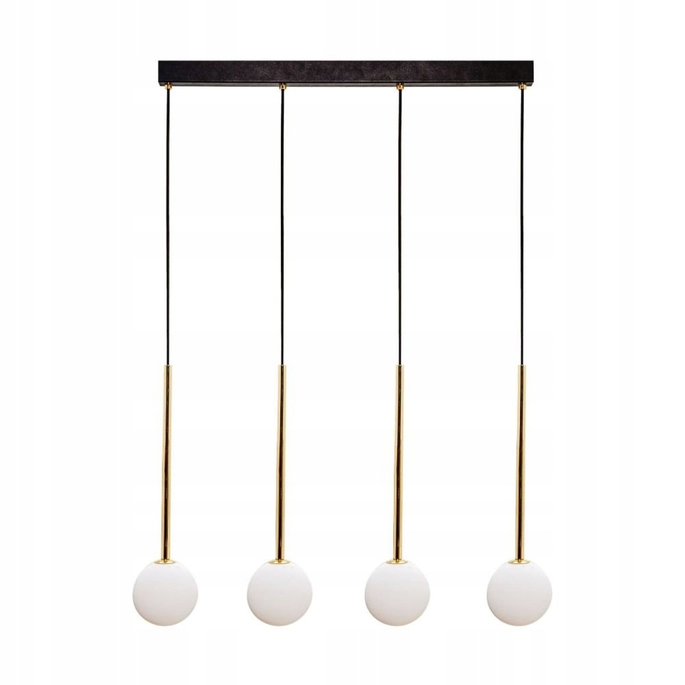 Štvorbodové závesné svietidlo gule nad stôl Ali