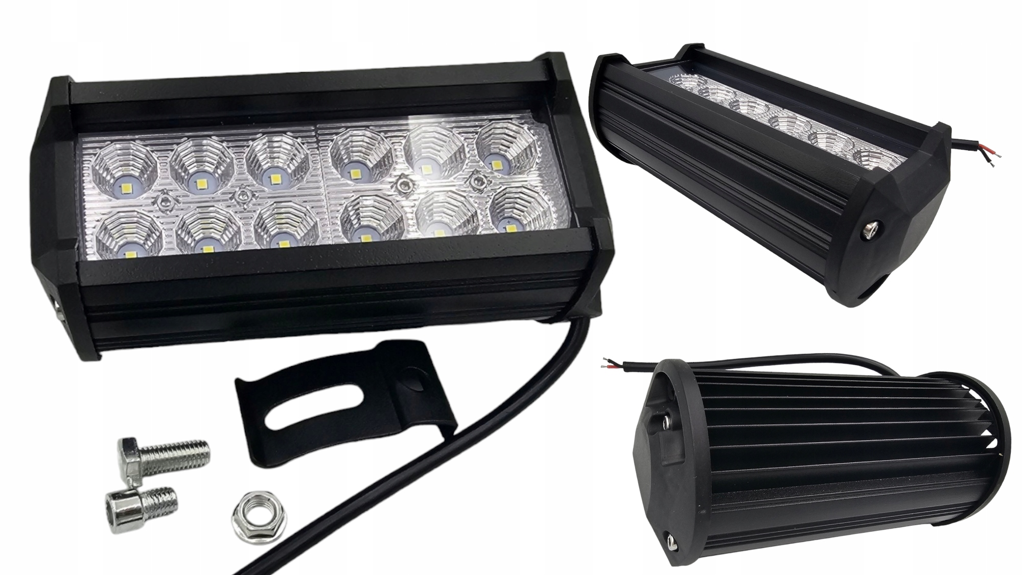 Led Dálková Pracovní Lampa Reflektor Halogen Off-road 36W 12 Led 12V-36V