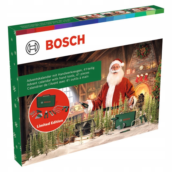 Адвент-календарь Bosch, 41 бита и ручные инструменты в чехле