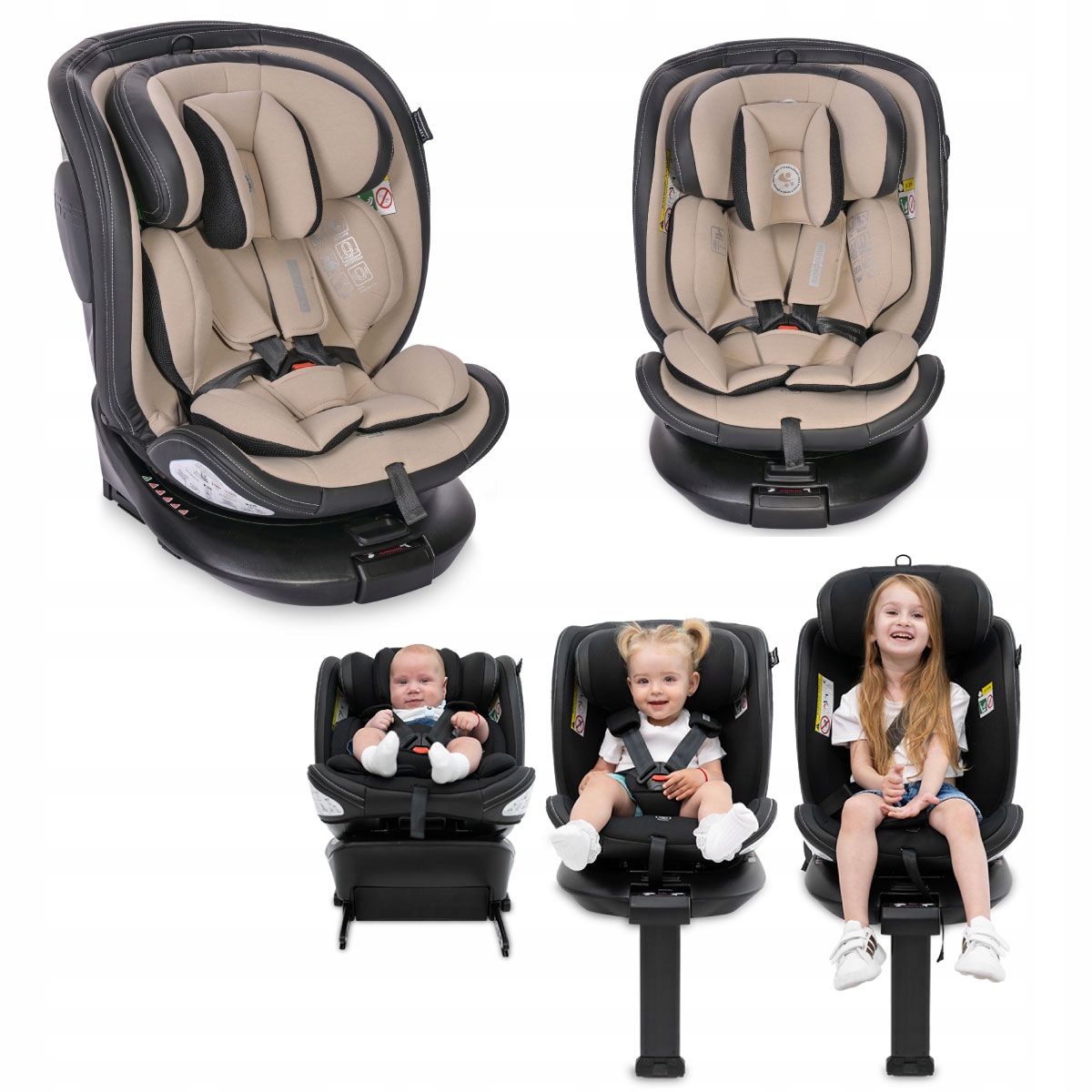 Fotelik Samochodowy Obrotowy 360 Isofix I-size 40-150cm I-size Lorelli