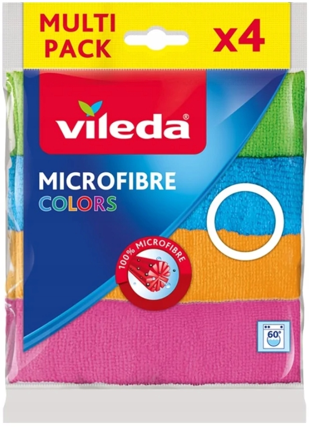 

Ściereczka Vileda Microfibra Colors 4szt chłonne