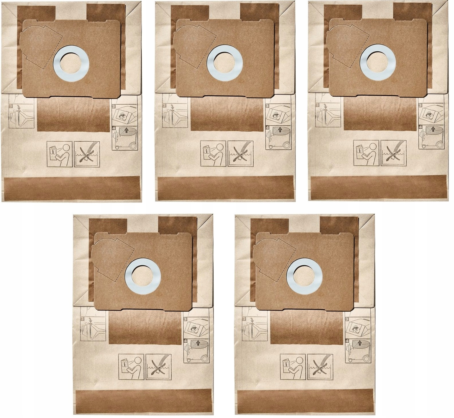 Papírový sáček do vysavače Fis-ct 17/5 5 ks