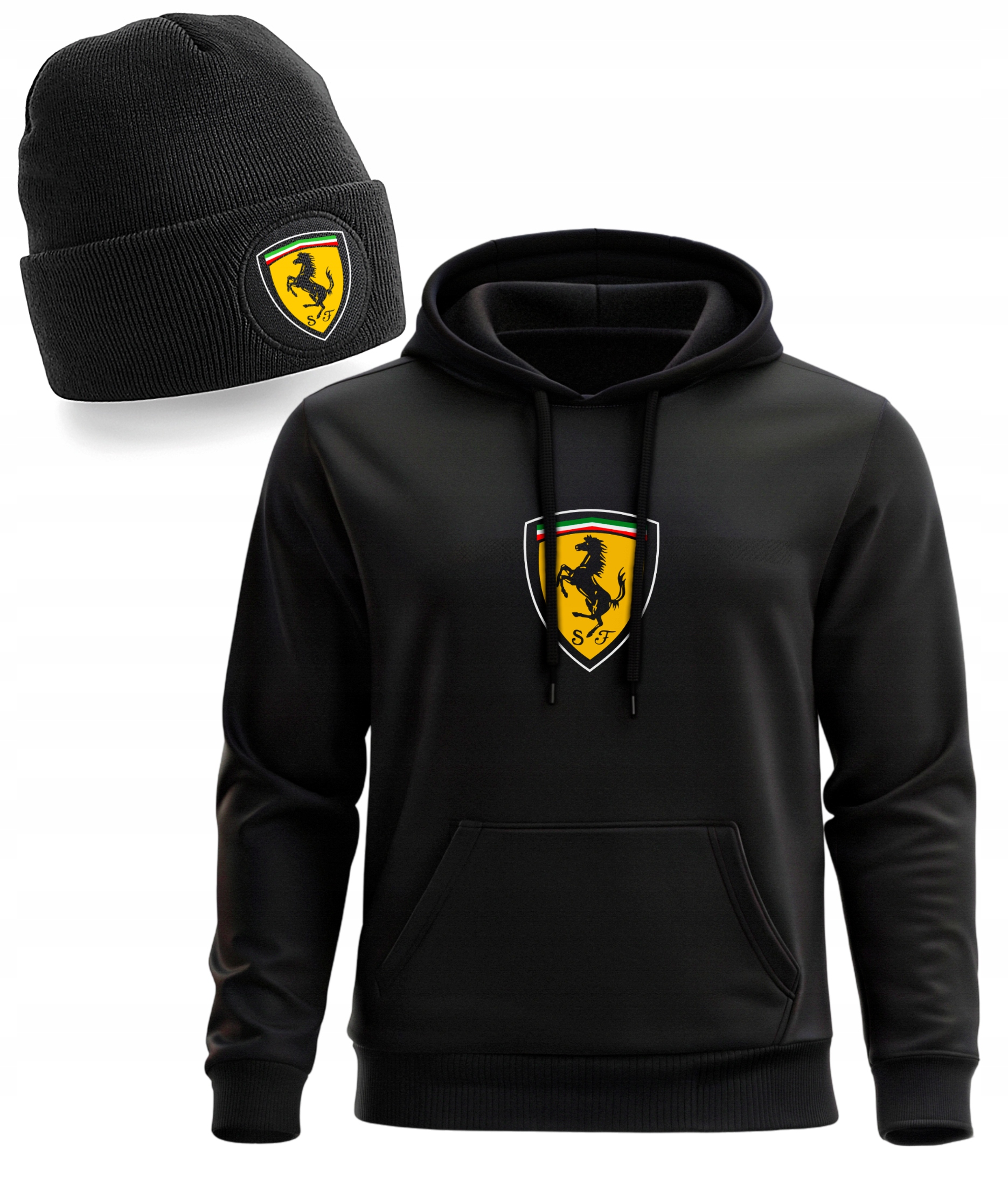 Mikina Ferrari Pánská Dárek Pro Muže F1 Velikost XL Čepice