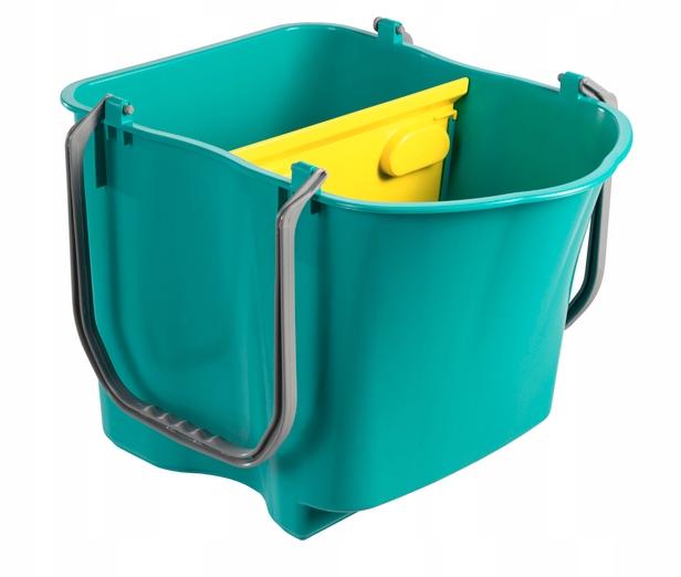 Zielone Wiadro Z Dzieloną Przegrodą 28 L Tts