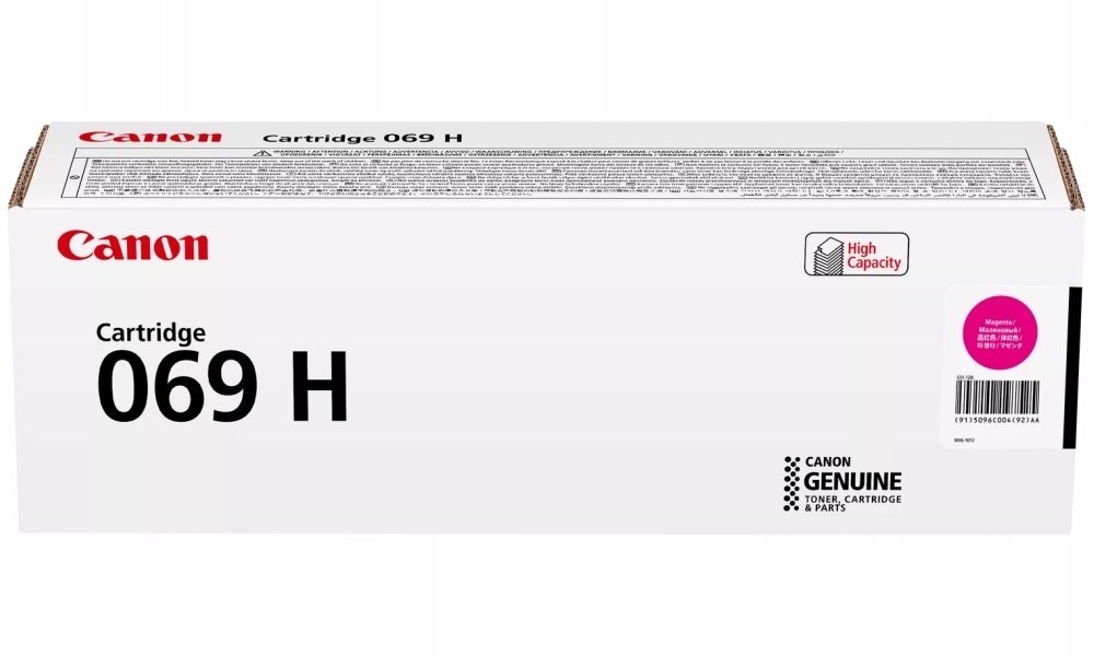 Canon originální vysokokapacitní toner Cartridge 069 H M magenta, MF752Cdw,