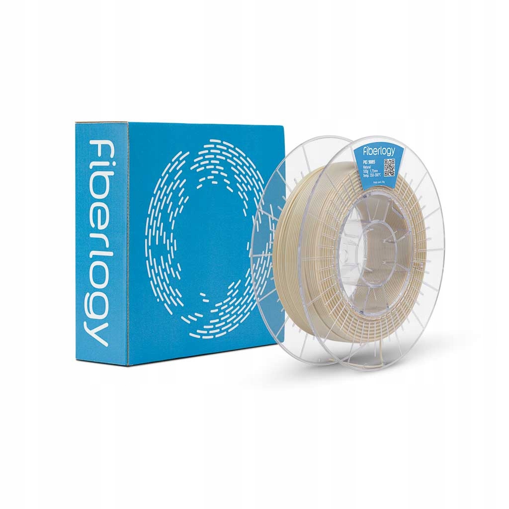 Filament Fiberlogy Pei 9085 Natural 0,5 kg 1,75 mm živica Ultem(tm) 9085