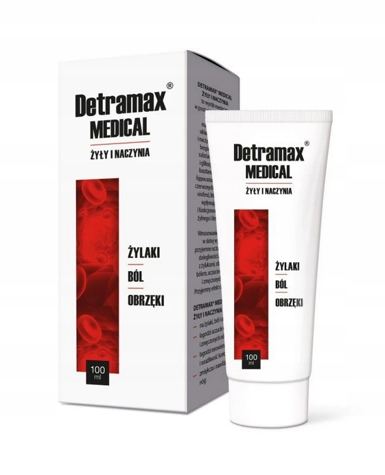 Detramax Medical Żyły I Naczynia żel 100 ml