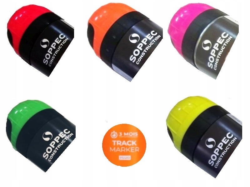 

Farba geodezyjna spray Soppec Track Mark 12szt mix