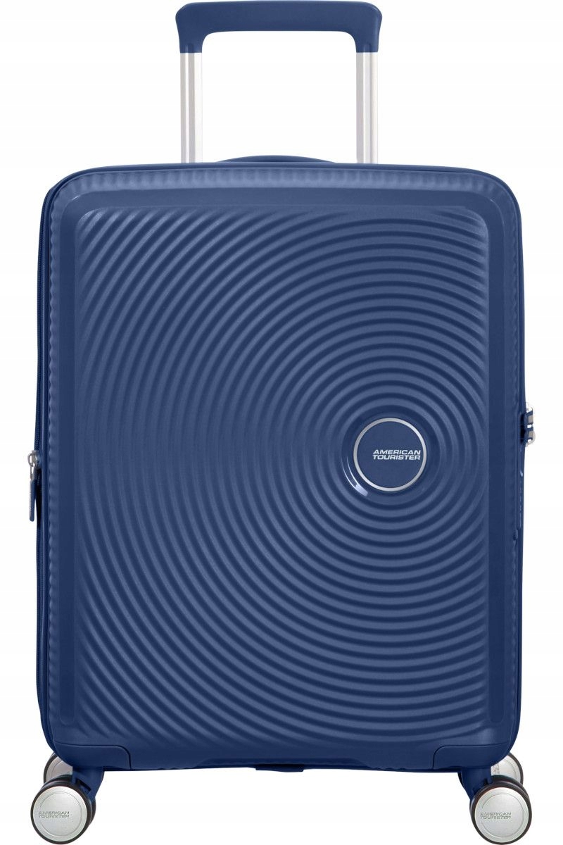 American Tourister Kufr Soundbox Spinner 55 Tsa Exp námořnická modrá