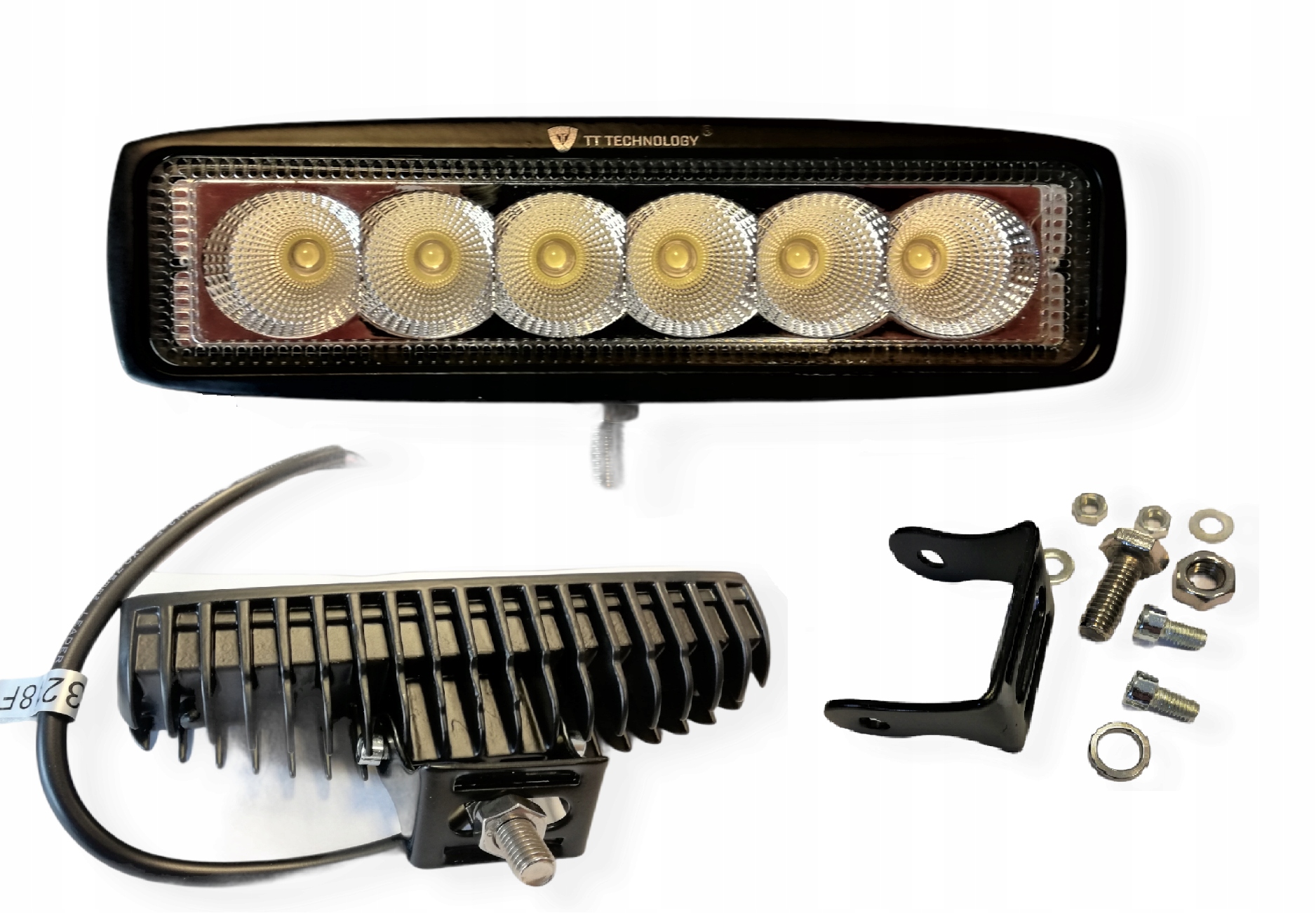 LAMPA LEDOWA 6 LED ROZPROSZONA PANEL LEDOWY MINI OFFROAD 18W 12-24V Numer katalogowy części 77008
