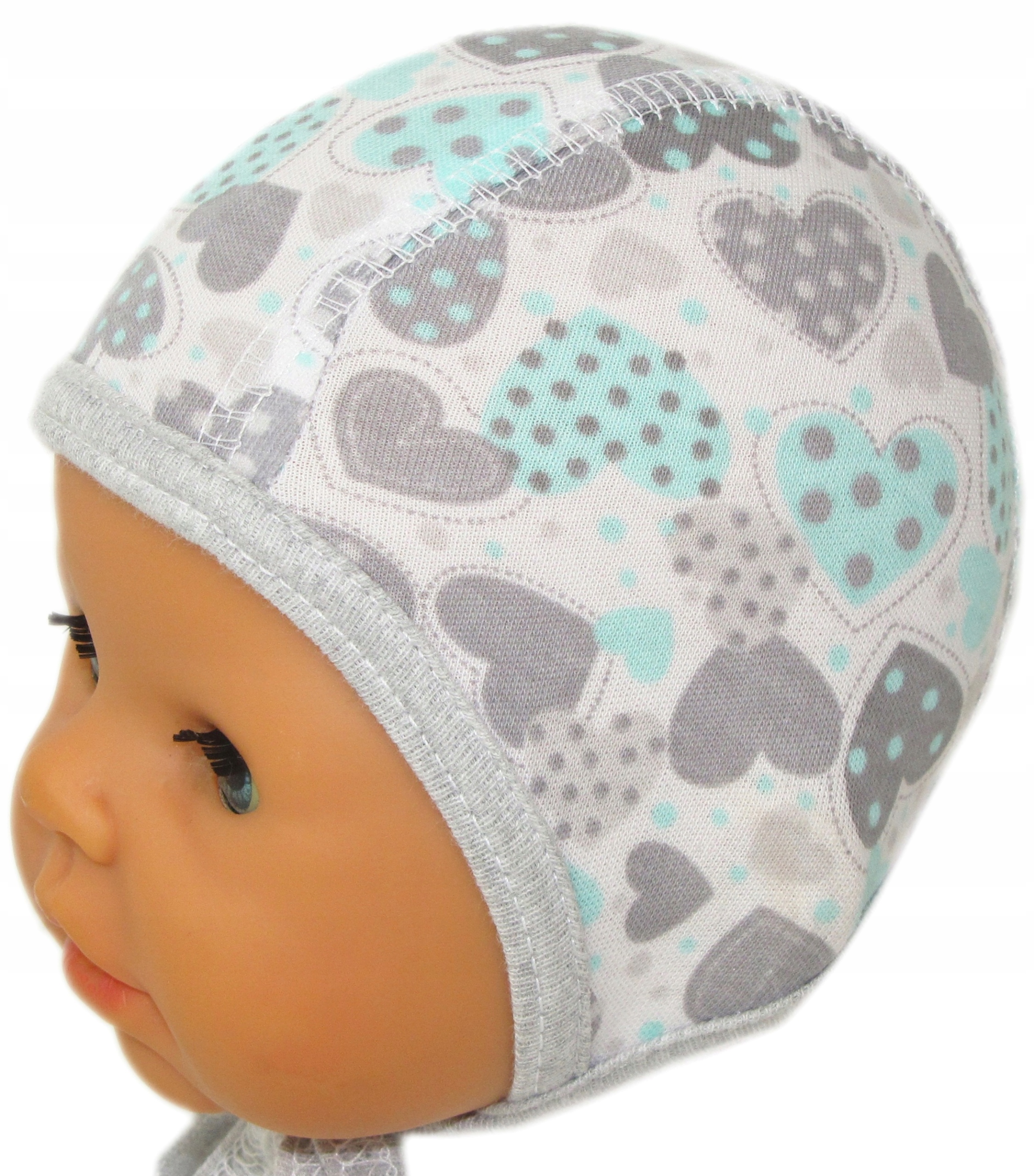 

Czapka Niemowlęca Wiązana Newborn 32-34cm /55a/