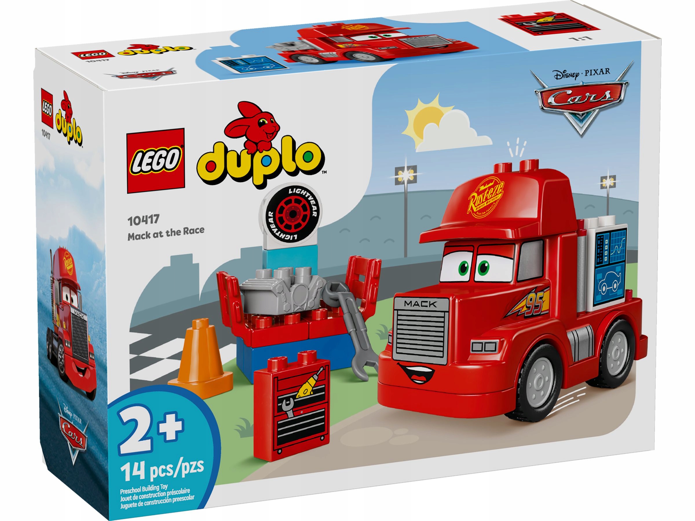 LEGO - DUPLO - AUTA - CARS - MANIEK NA WYŚCIGU - 10417