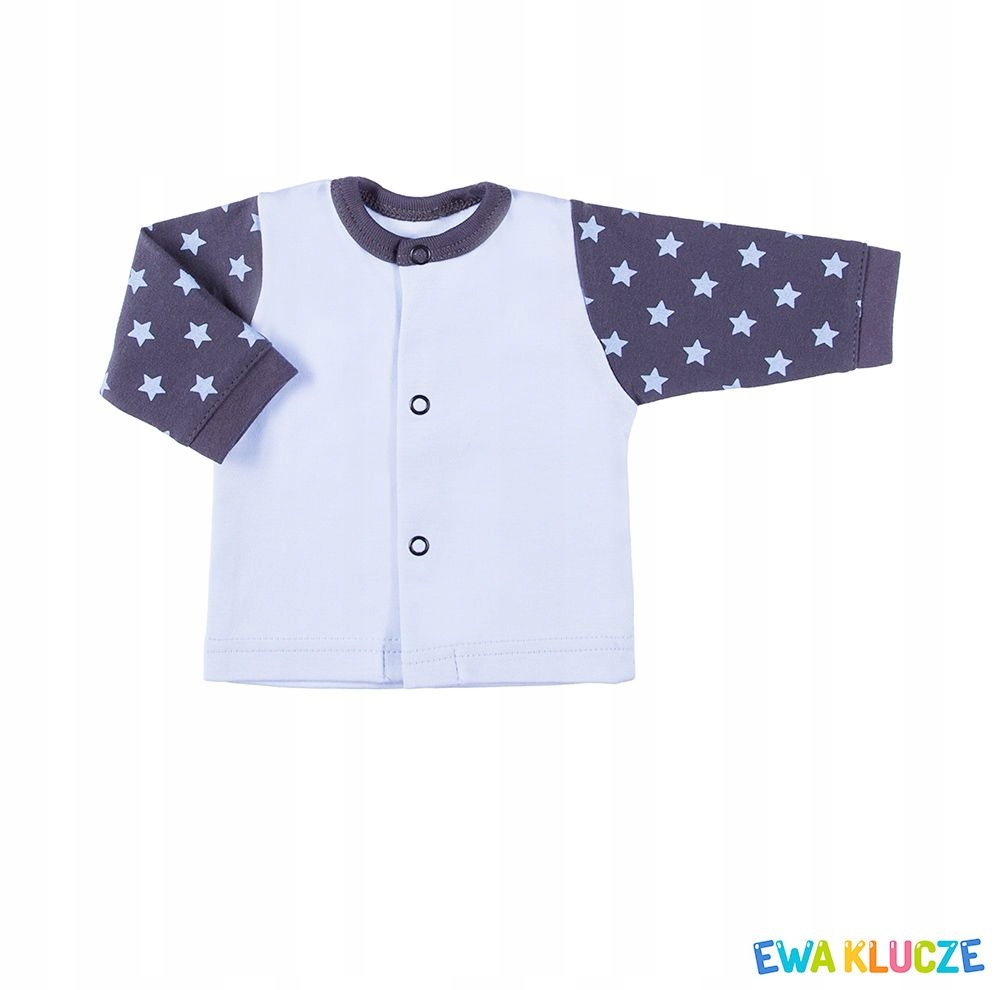 Kaftanik bawełniany 74 Ewa Klucze niebieski