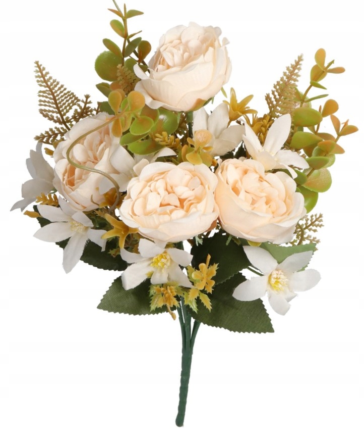 SZTUCZNE KWIATY JAK ŻYWE ROŚLINY RÓŻA RÓŻE BUKIET Wysokość maksymalna 30 cm