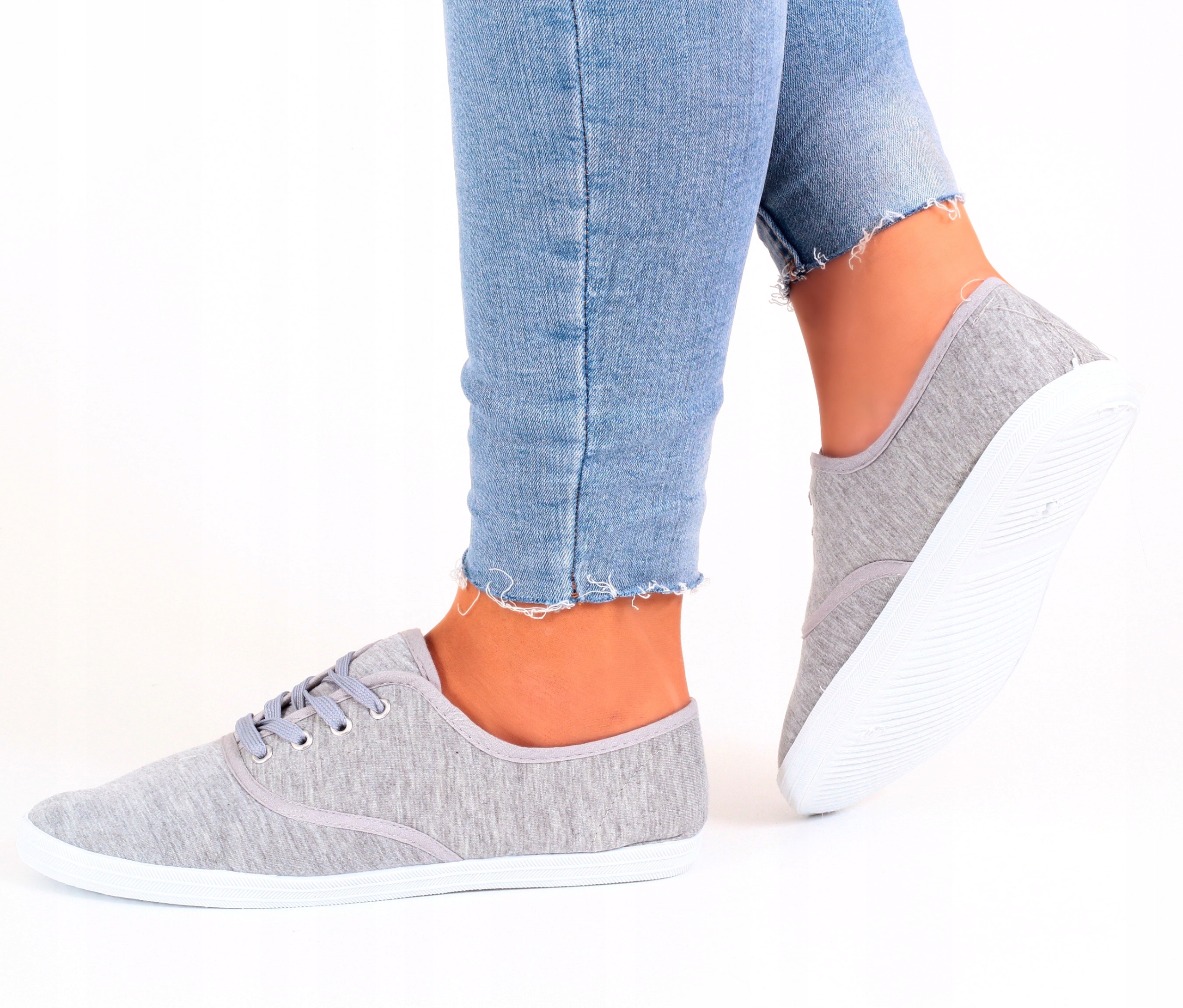 TENISÓWKI PŁASKIE BUTY DAMSKIE TRAMPKI LEKKIE Marka inna