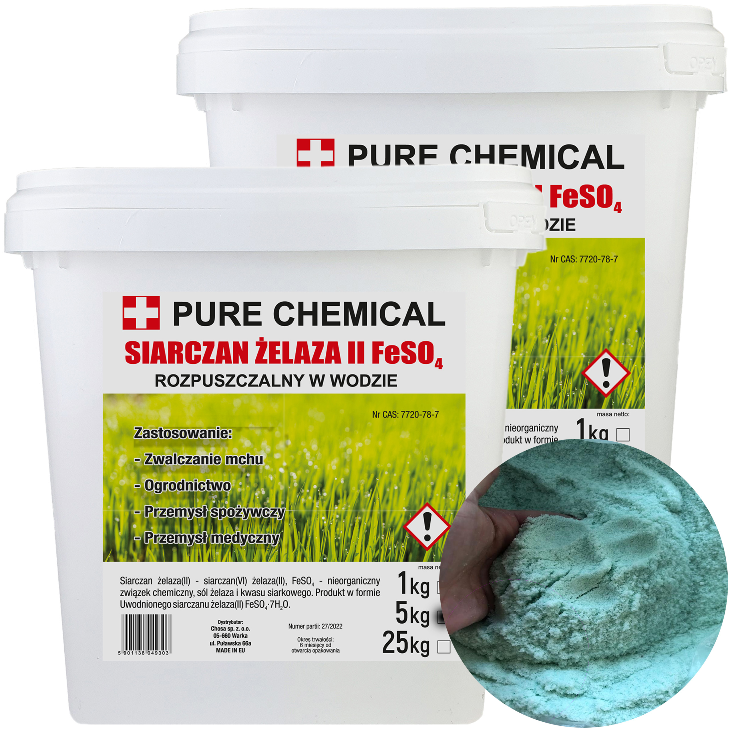 Siarczan Żelaza Sypki Niezbrylony 2x5kg 10kg