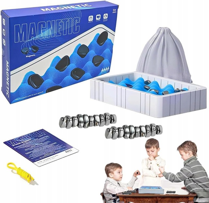 2w1 MAGNETYCZNA GRA W SZACHY KAMIENIE MAGNETYCZNE GRA STRATEGICZNA