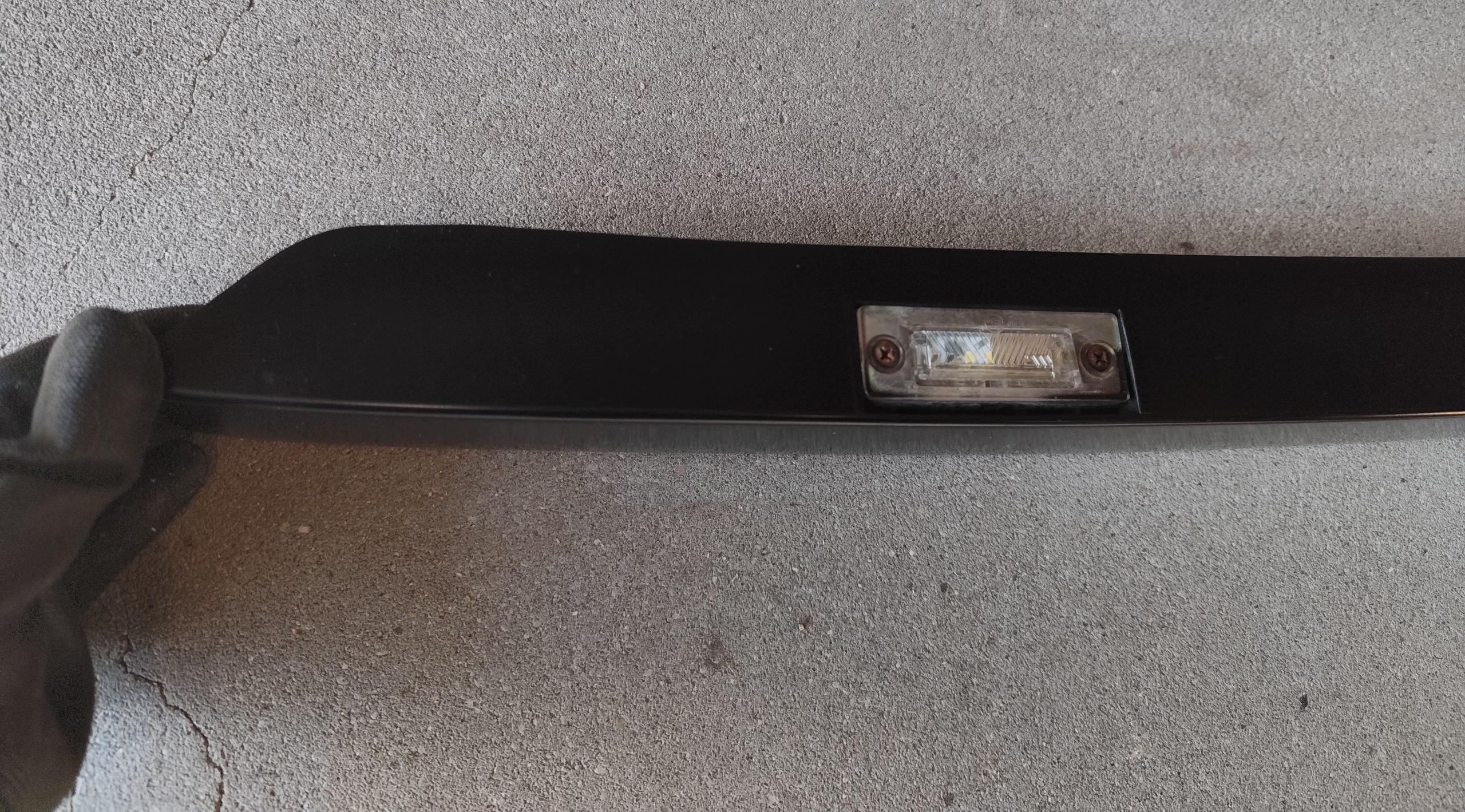 VW T5 cap moulding number plate light do bonnet/ trunk door
