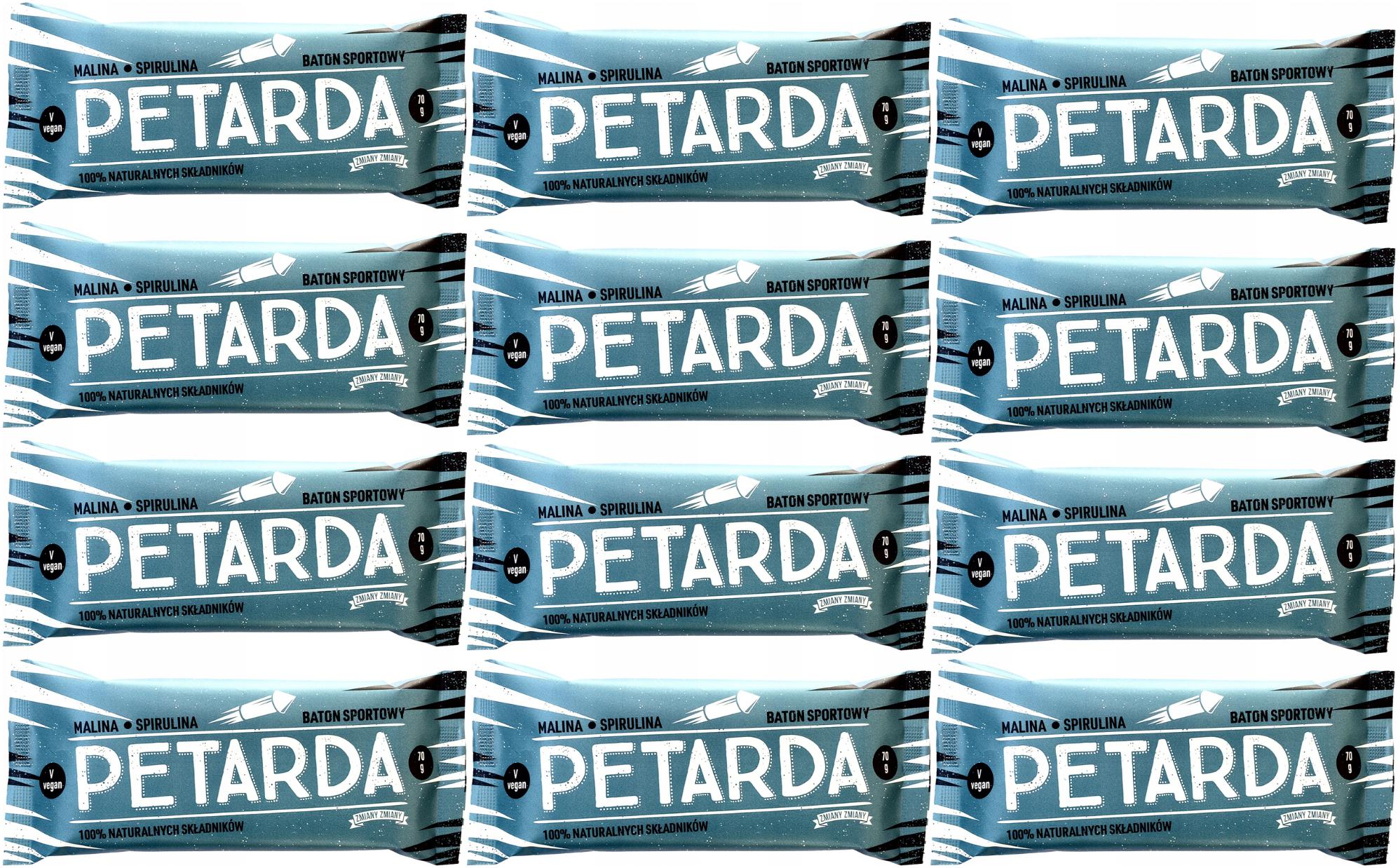 Levně 12 X Petarda Tyčinka Superfoods Spirulina Chia Veganská Bez Přidaného Cukru Raw