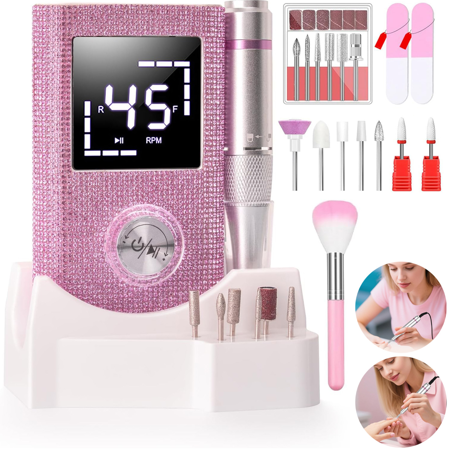 Bruska Na Nehty Silná, Profesionální, 1200 Mah S Paměťovou Funkcí