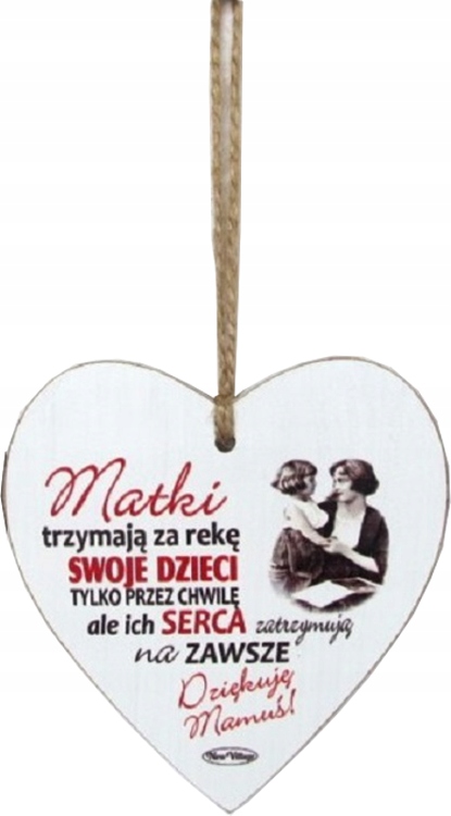 

Tabliczka drewniana Matki trzymają za rękę swoje d
