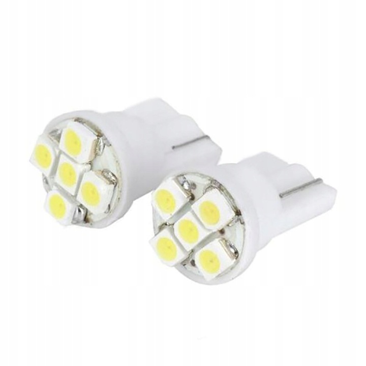 ŻARÓWKA MOTOCYKLOWA LED 5 SMD 1210 W3W W5W W10W T10 POSTOJÓWKA BIAŁA Numer katalogowy części ŻARÓWKA LED W5W 5 SMD 1210 V2