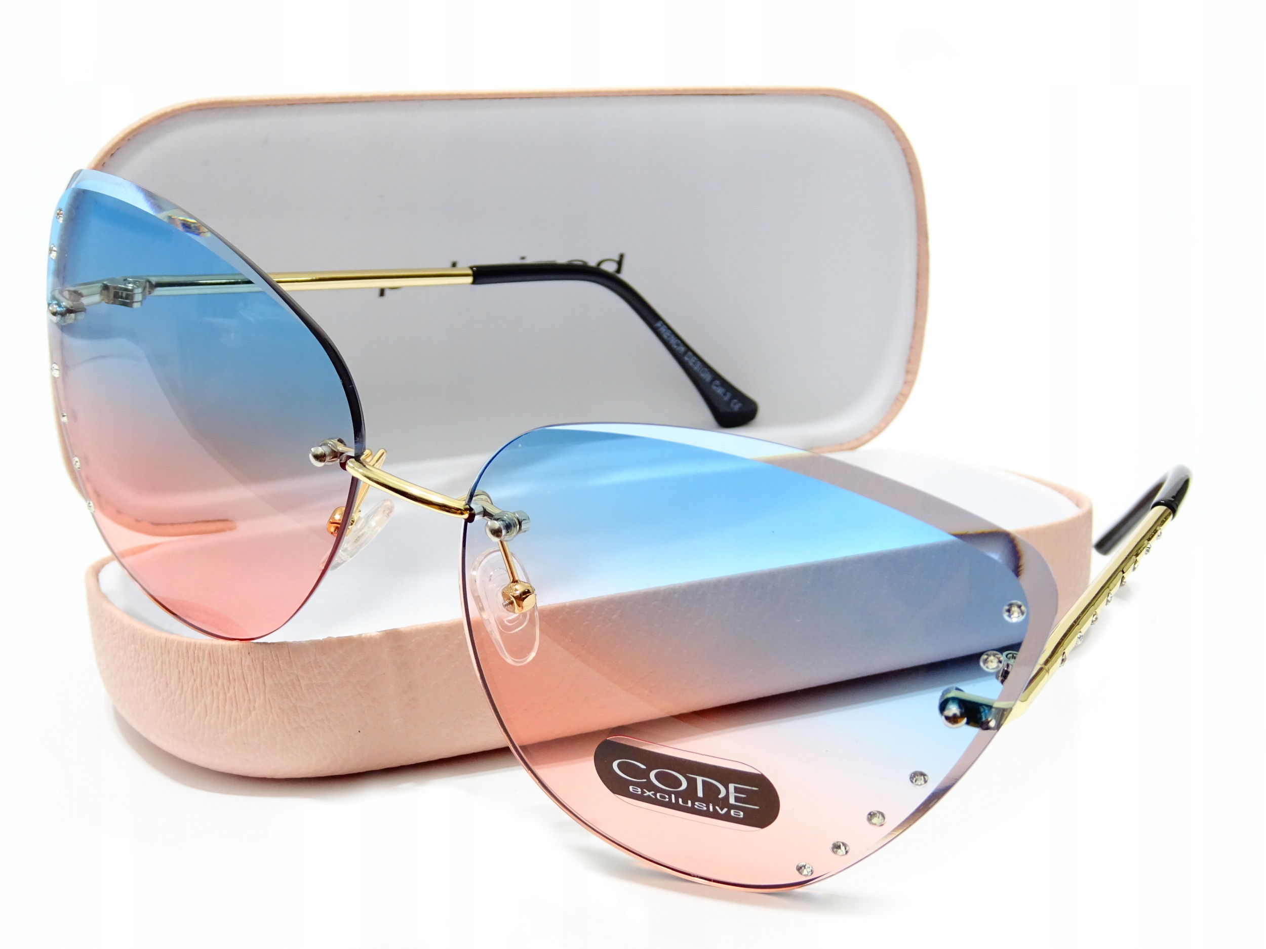 

Okulary Damskie Code Exclusive Glamour UV400 Etui