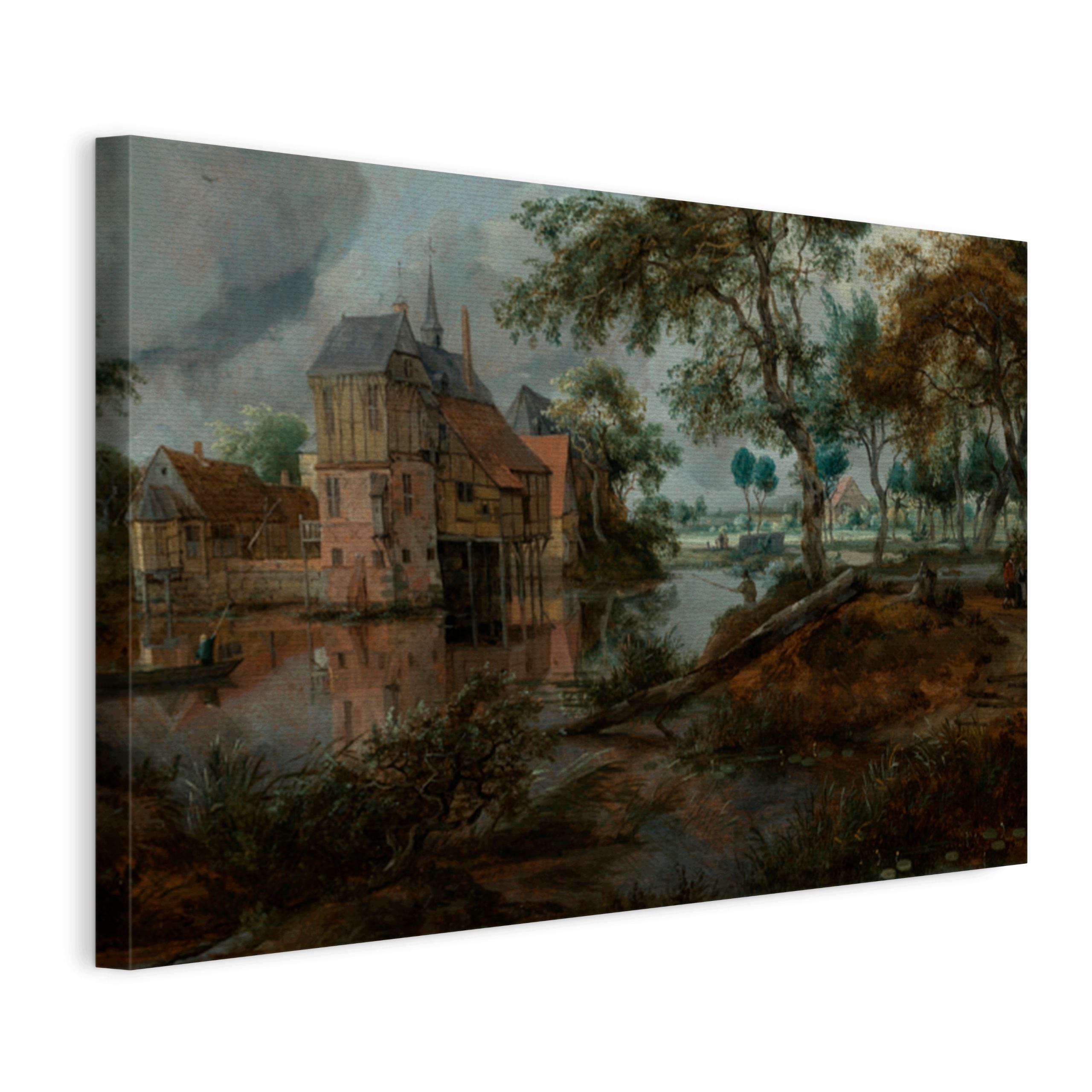 Obraz Na Plátně Meindert Hobbema Zámek V Ootmarsu (cca 1670) 100x70