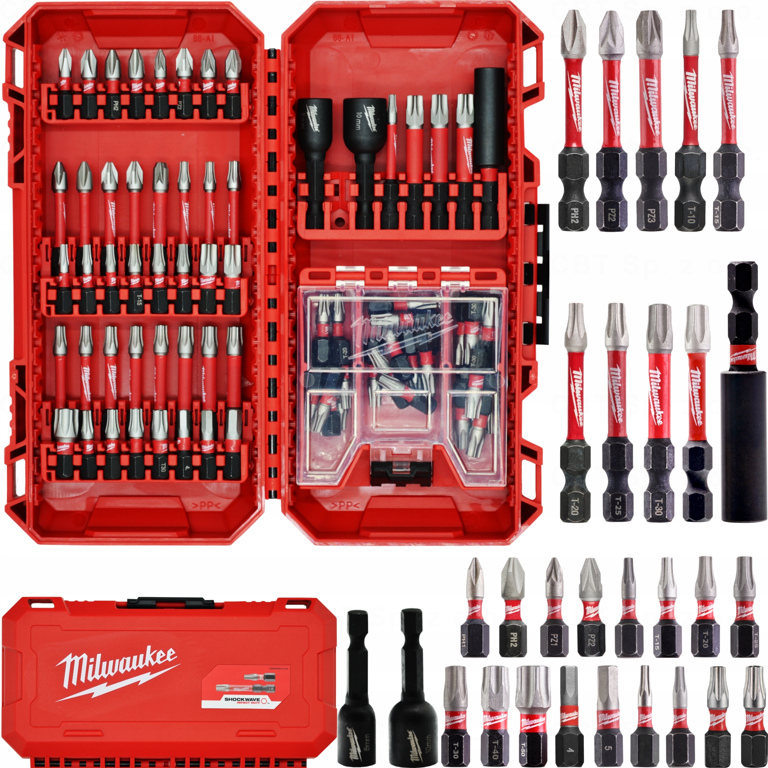 Sada úderových bitov pre skrutkovač 75 ks Milwaukee 4932492008
