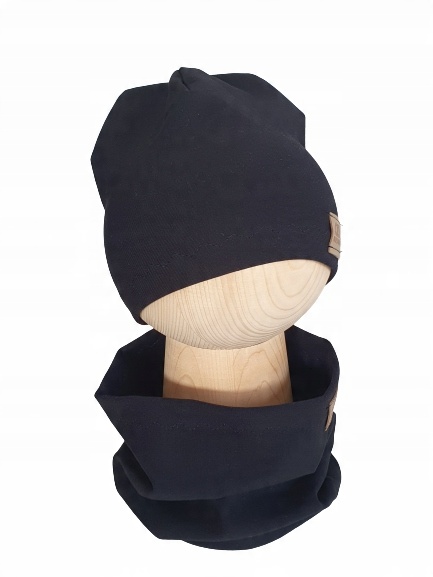 

Zestaw Czapka Zwykła + Komin Czarny 52-55cm Kolory
