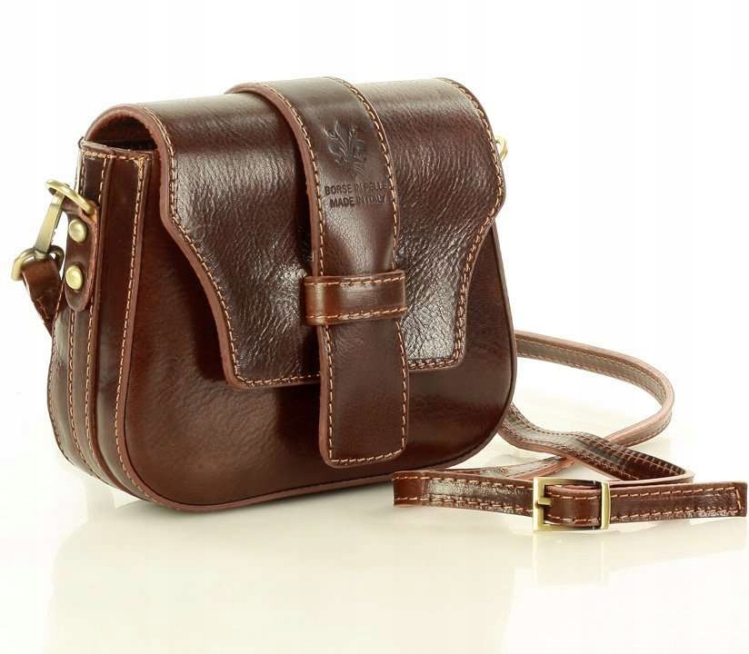 

Włoska skórzana torebka crossbody Skóra 100%