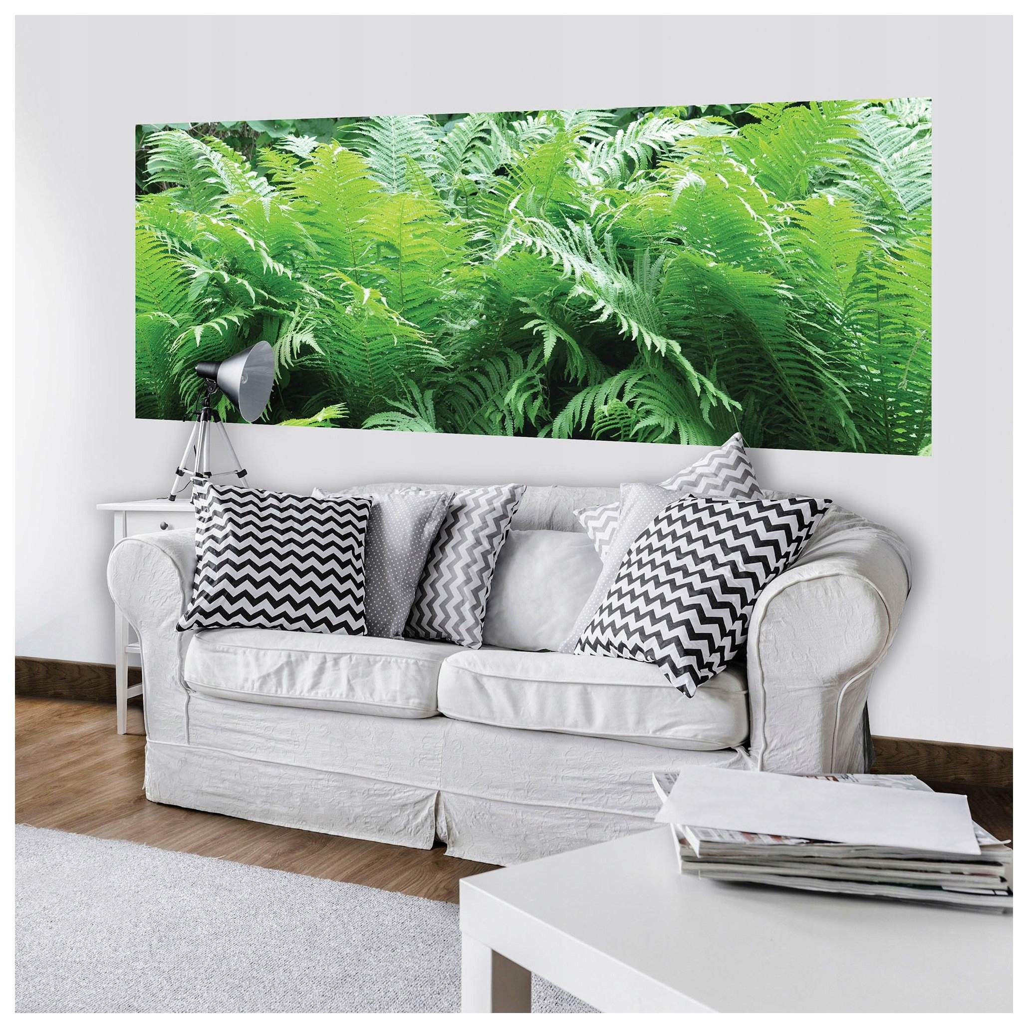 Fototapeta Kapradiny v lese Zeleň Příroda Klid do domu 250x104 lepidlo