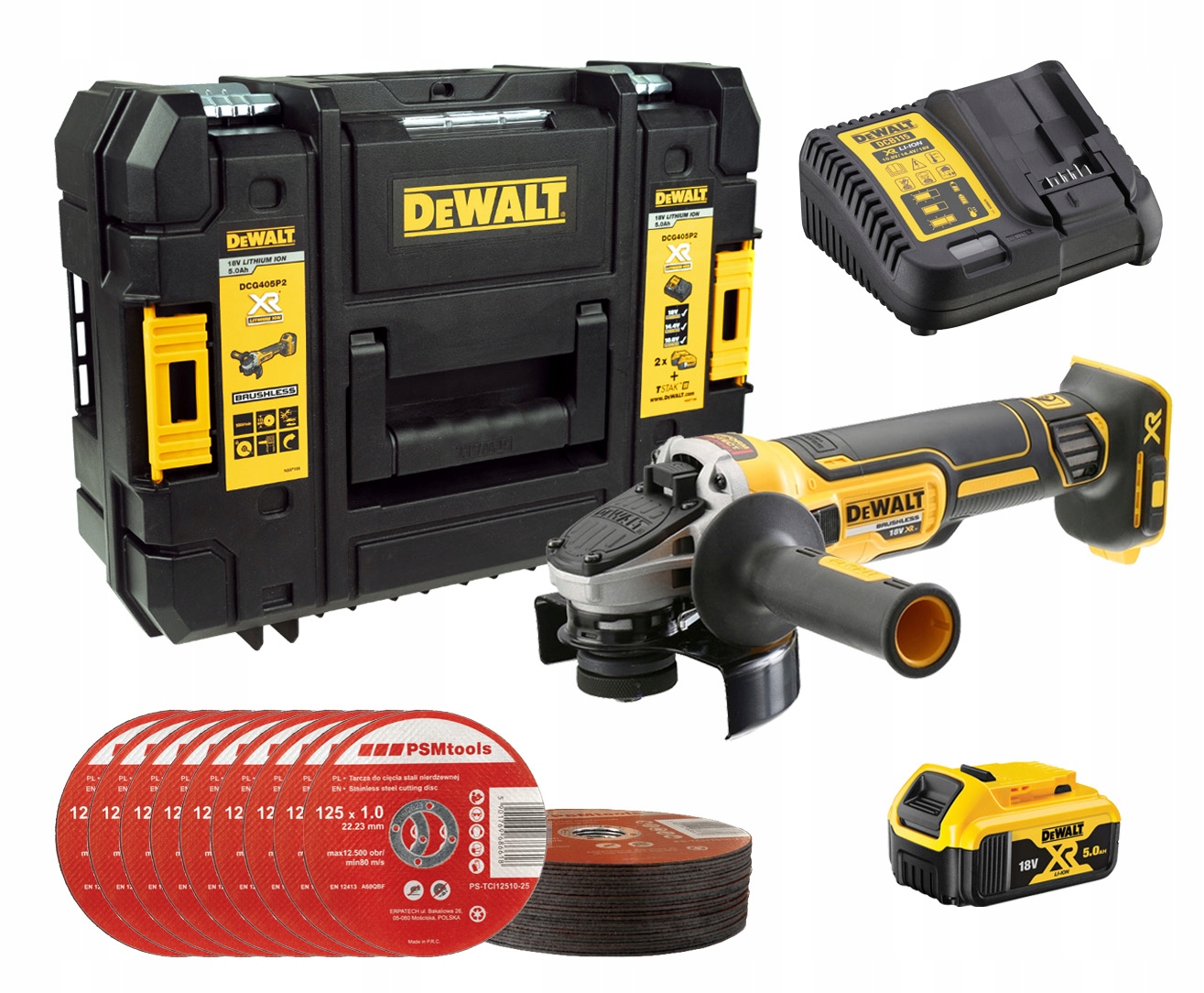 

Dewalt Szlifierka Kątowa DCG405P1 125mm +25 Tarcz