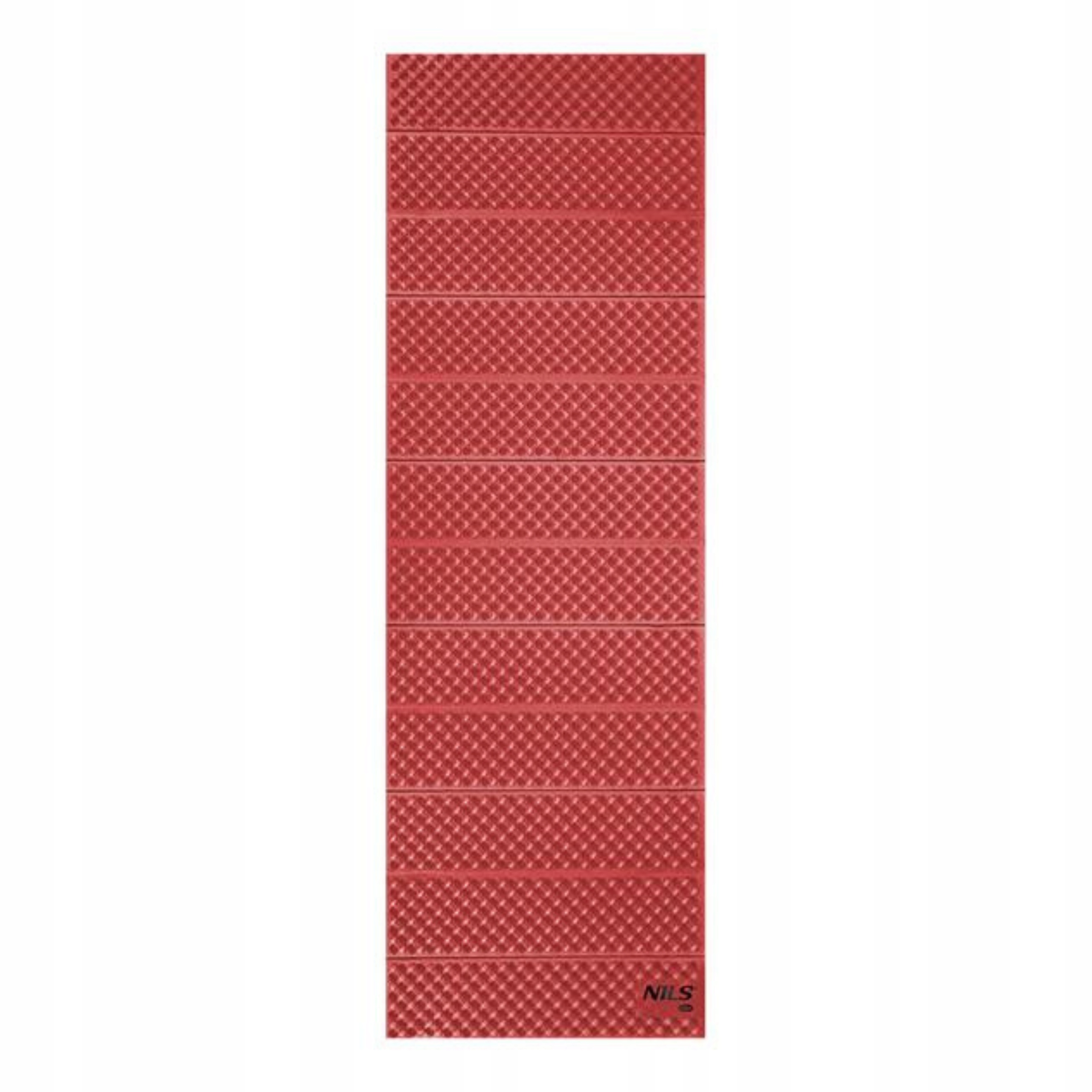 Karimata piankowa podróżna pod namiot na plażę 182x60cm Nils Camp czerwona