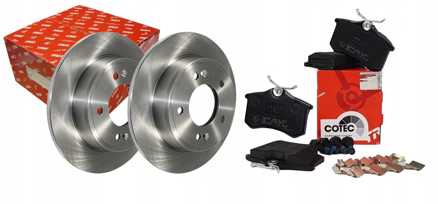 

Zestaw Tarcze Klocki Tył Trw Peugeot 307 1007