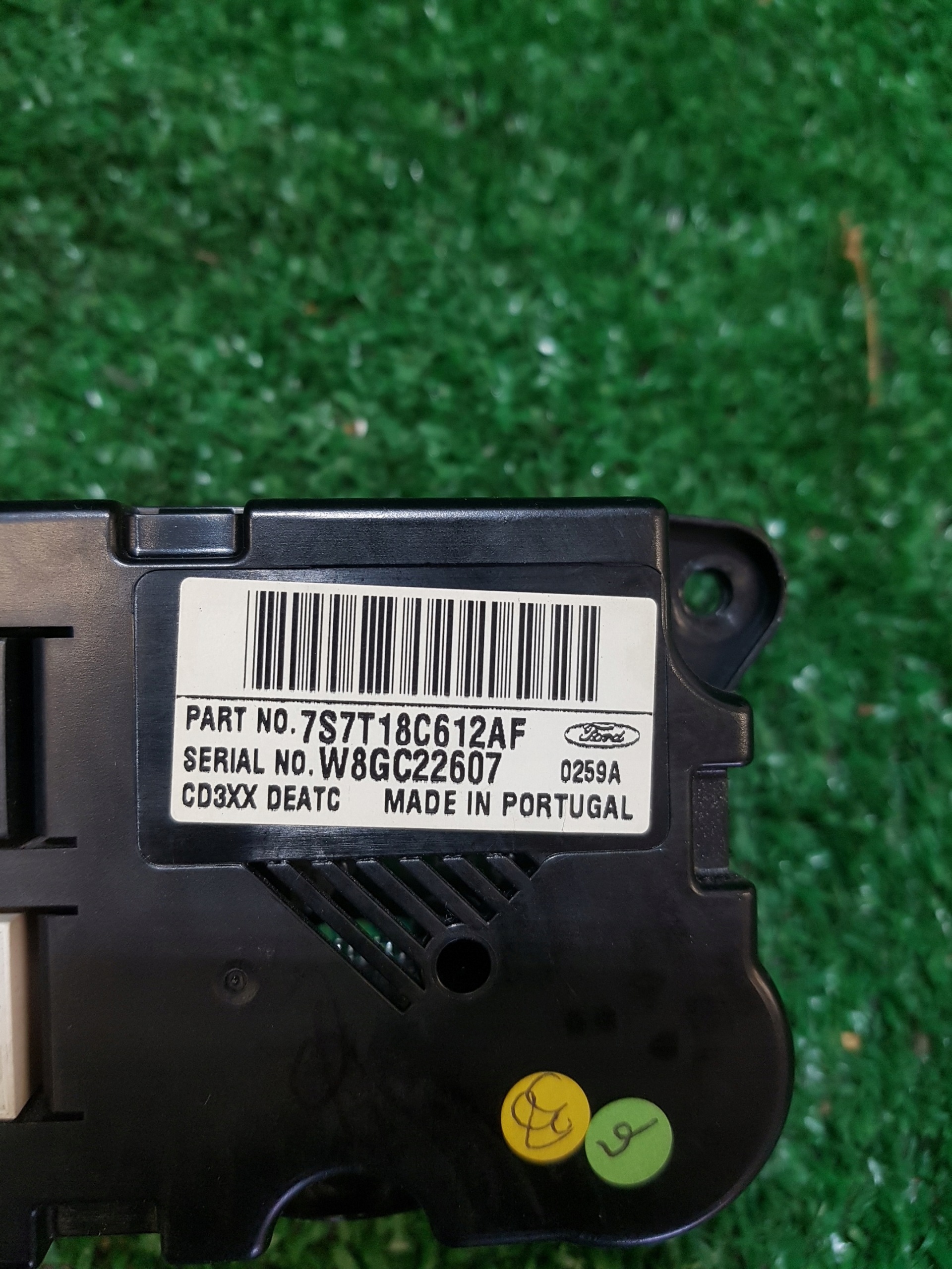 control panel air conditioning devices FORD MONDEO MK 4 7S7T18C612AF